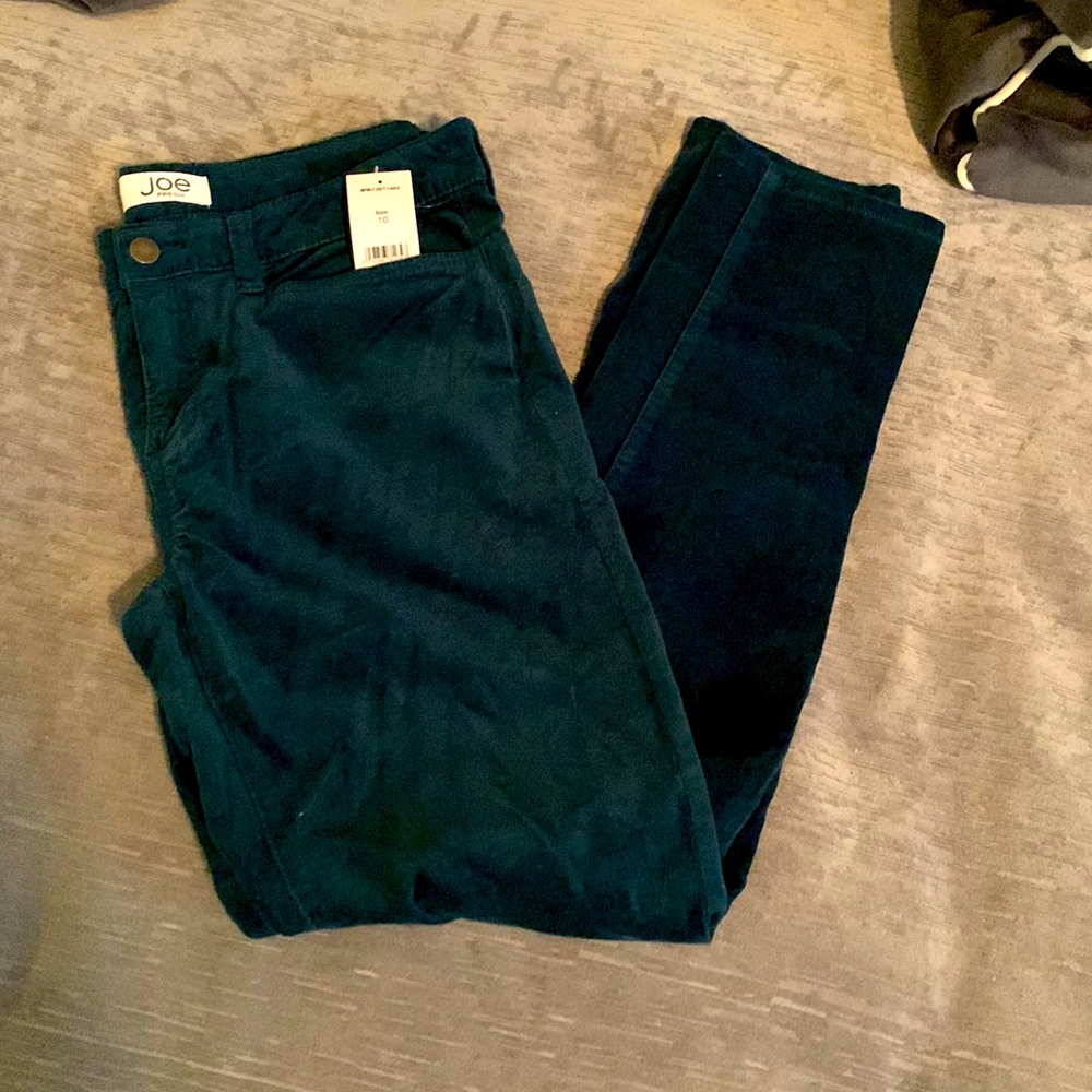Teal Velvet Pants